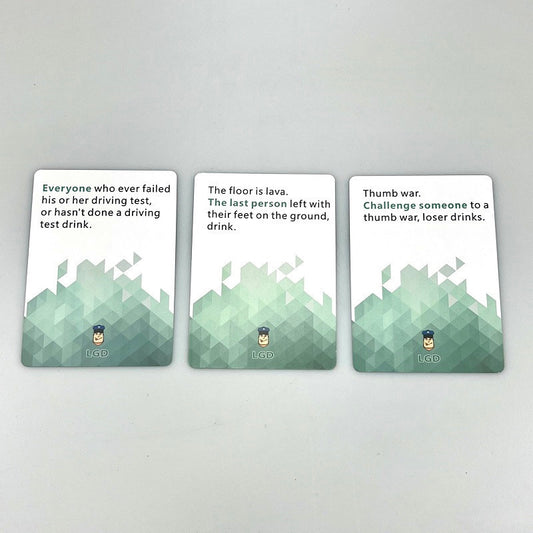 English Let's Get Dr*nk Party Card Game