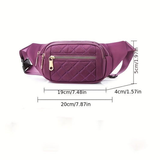 CheckMe™ Plaid Belt Bag – Stylish Crossbody Fanny Pack for Travel, Festivals & Daily Slay