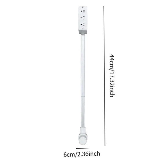 FlexiVolt™ 180° Rotating Power Outlet Extender – Adjustable Plug Adapter for Nightstands, Desks & Tight Spaces