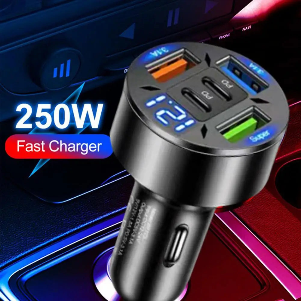 250W 5 Multi Ports Car Charger