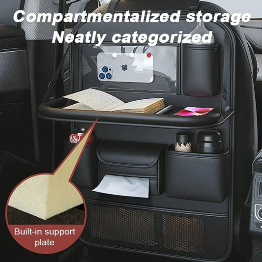 Deluxe Multi-Pocket Backseat Tray Organizer