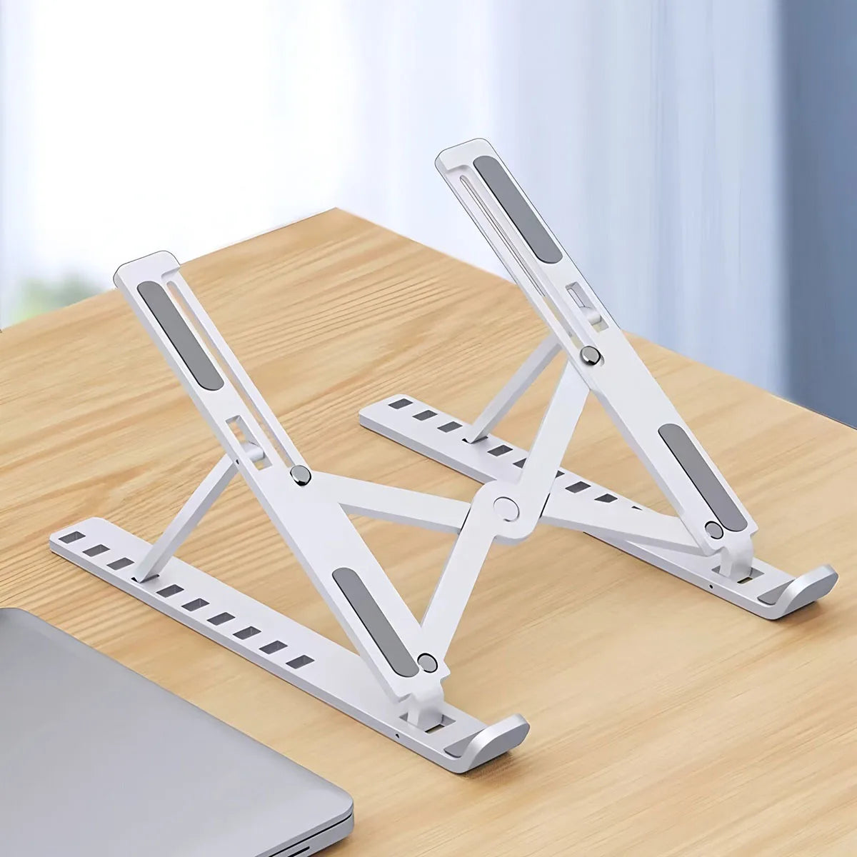 Folding Portable Laptop Stand with 7 Height Settings & Ventilation Support