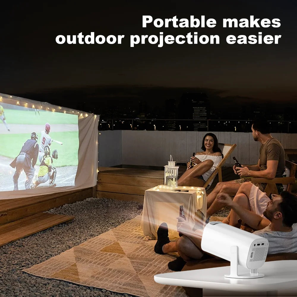 P30 Portable Home Cinema Projector – 4K Support, Android 11, WiFi 6