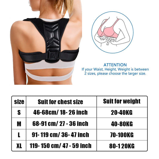 AlignPro Posture Corrector – Upper Back & Shoulder Support Brace for Men & Women