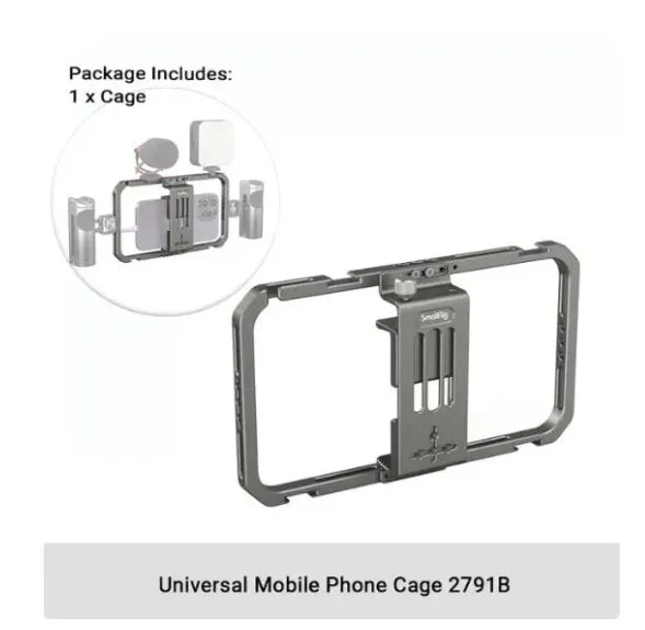 SmallRig Pro 2791B – Universal Smartphone Video Cage for iPhone 16 Pro Max & Mobile Filmmaking