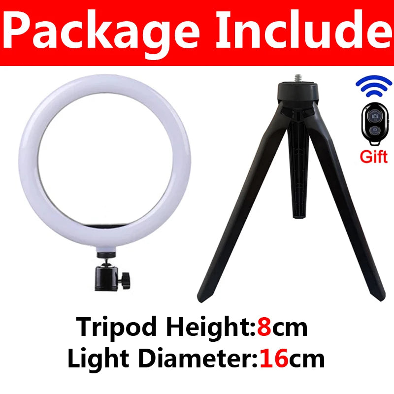 GlowCast™ 10” LED Selfie Ring Light – Adjustable Tripod + Phone Holder for Flawless Content Creation, Lives & Vlogs