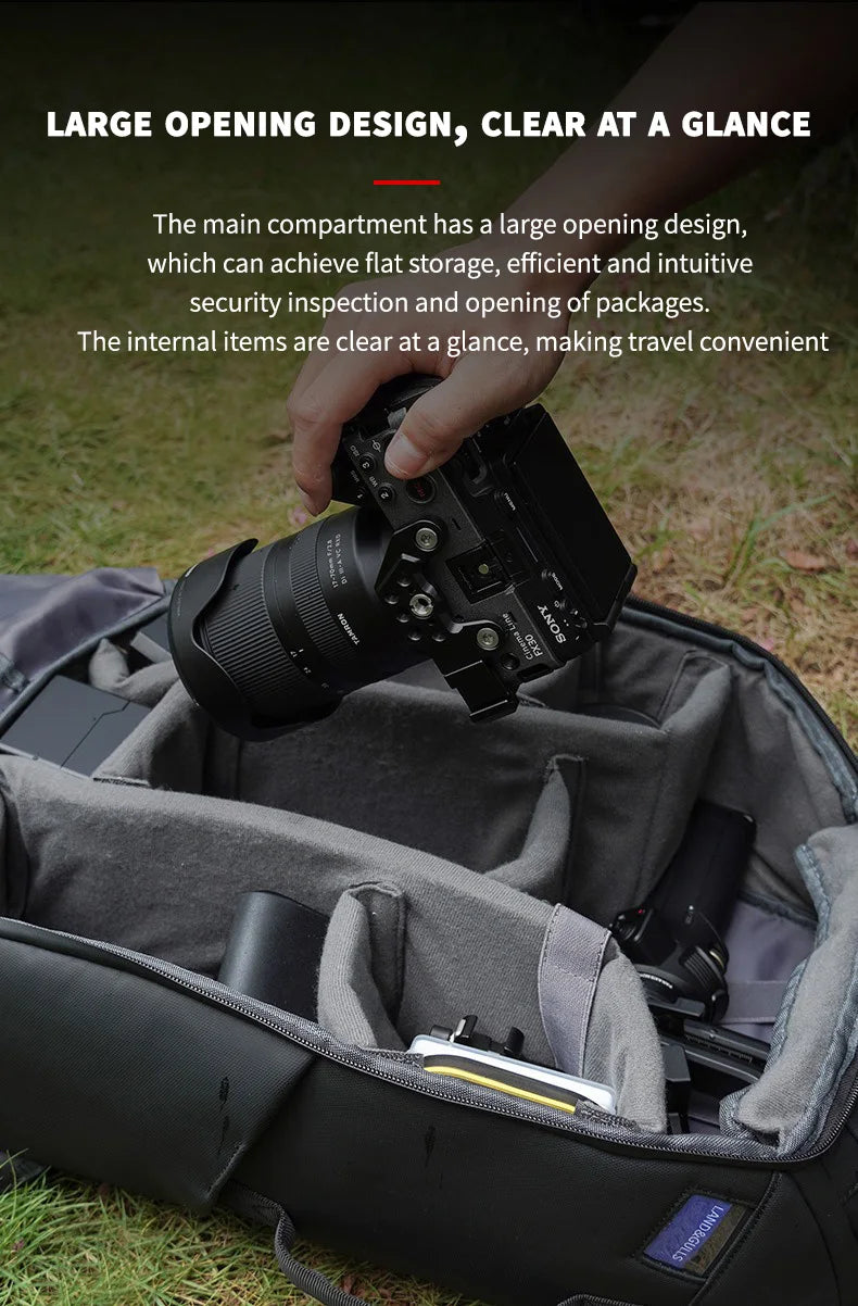 CaptureCore⢠Waterproof Photo Pack - Large Capacity Waterproof Camera Backpack for Photography