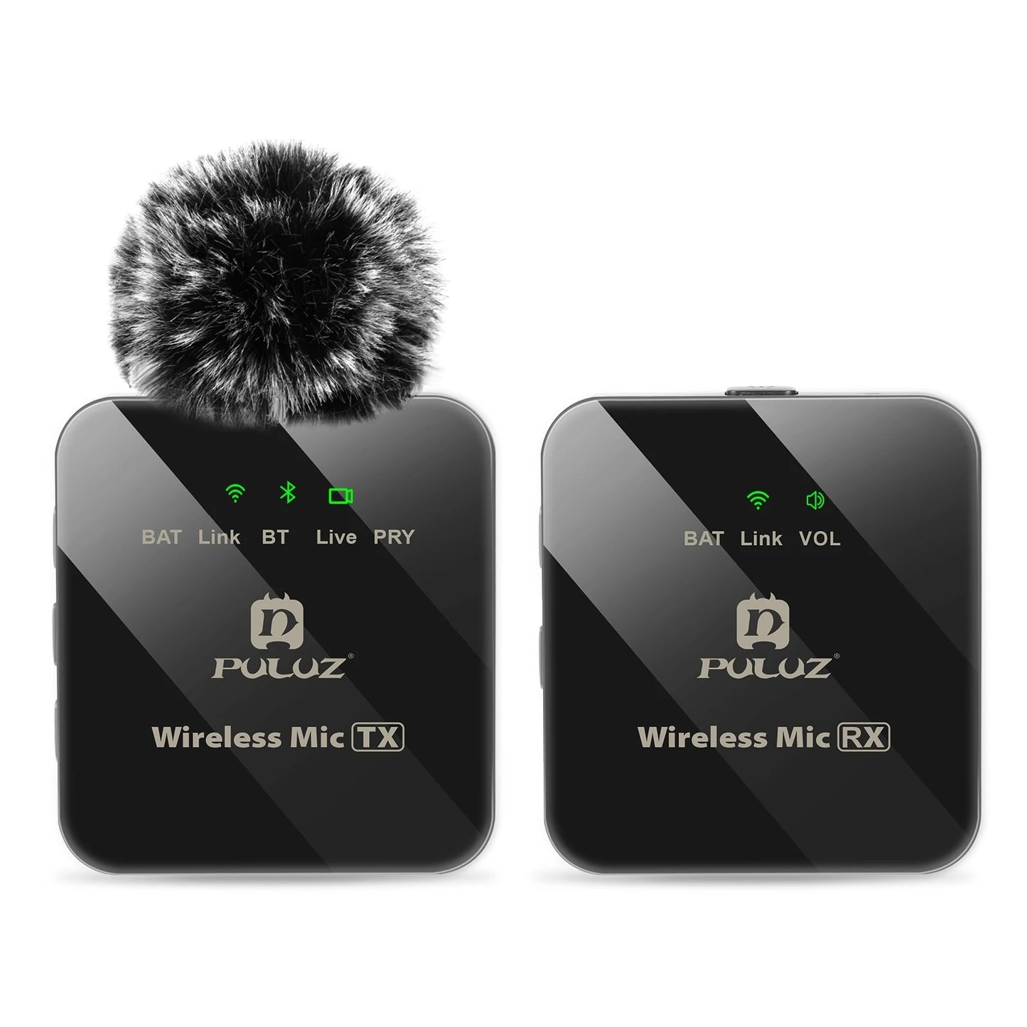 PULUZ Wireless Lavalier Mic โ Clip-On Microphone (iPhone/Android/DSLR Compatible)