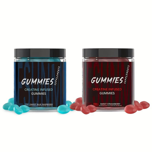 Creatine Power Gummies Supplements - Blueberry/Strawberry Flavour