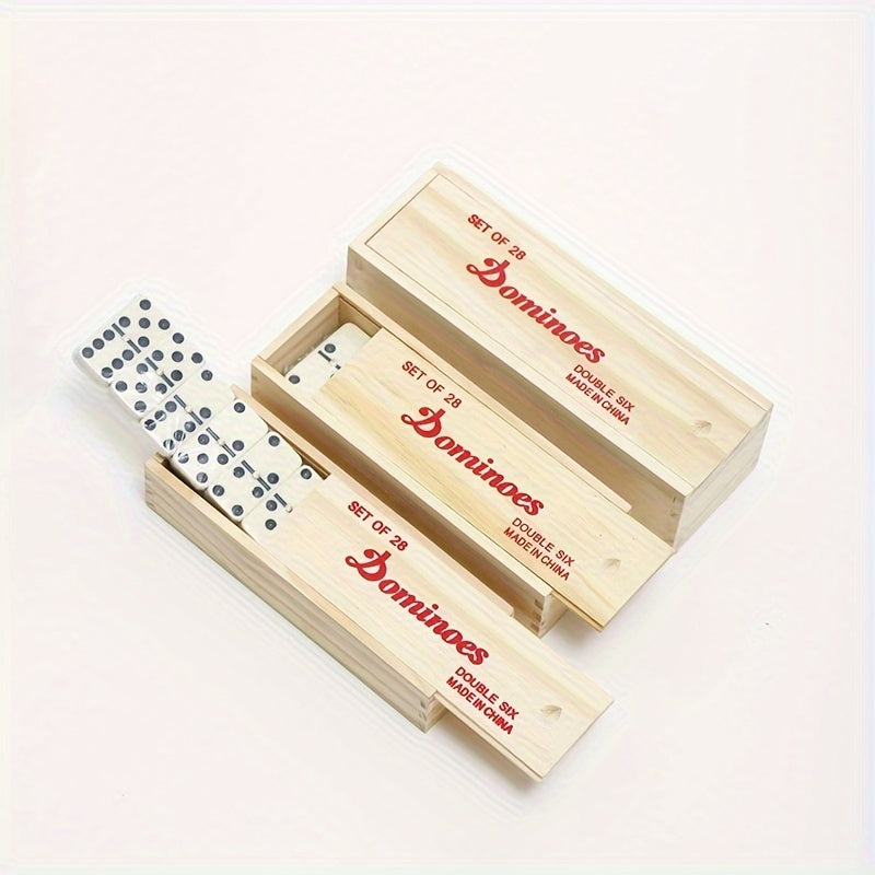 Dominoes Set - 28 Pieces With Wooden Case (2-4 Players)