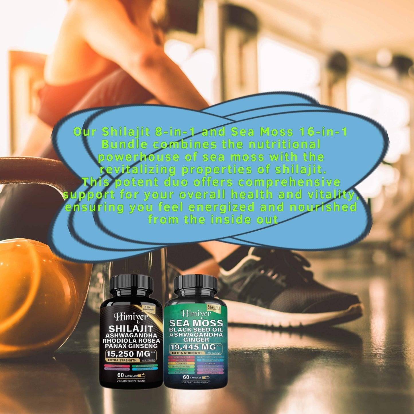 Sea Moss & Shilajit Supplement Bundle - boost your energy, enhance mental clarity, and promote overall well-being