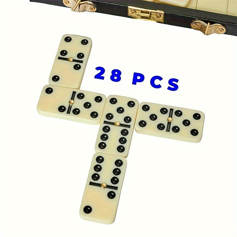 Dominoes Set - 28 Pieces With Wooden Case (2-4 Players)