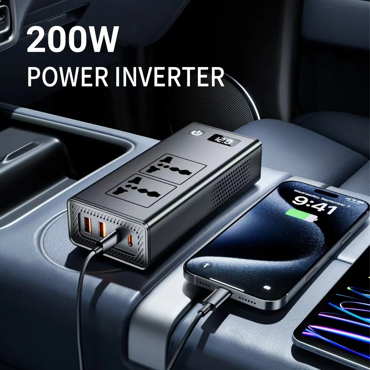 PowerPort Pro™ 12V to 110V/220V Converter