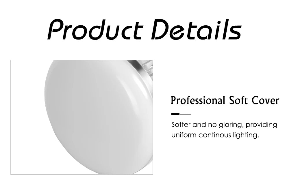 BrightBloom™ - Tri-Color Softbox Studio Lights 20w/30w/40w