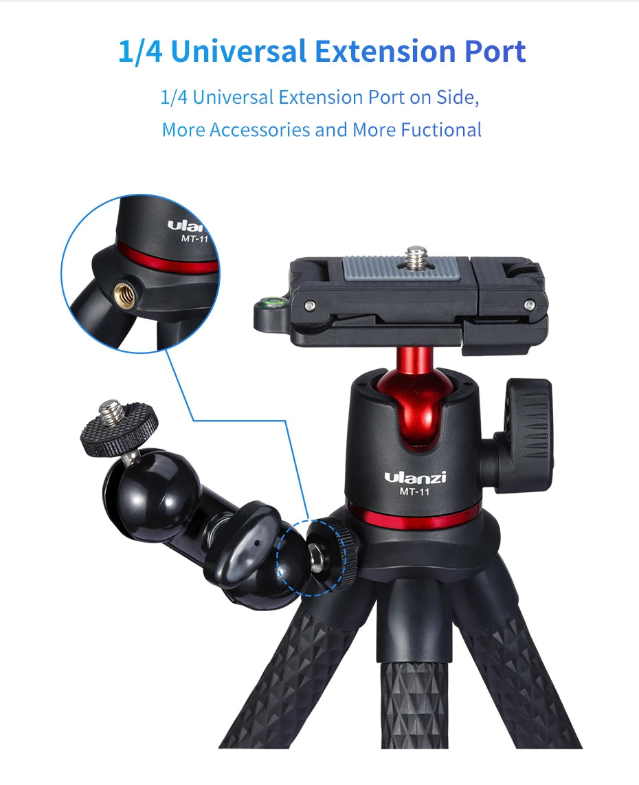 Flexible Octopus Tripod – Universal Camera & Smartphone Stand