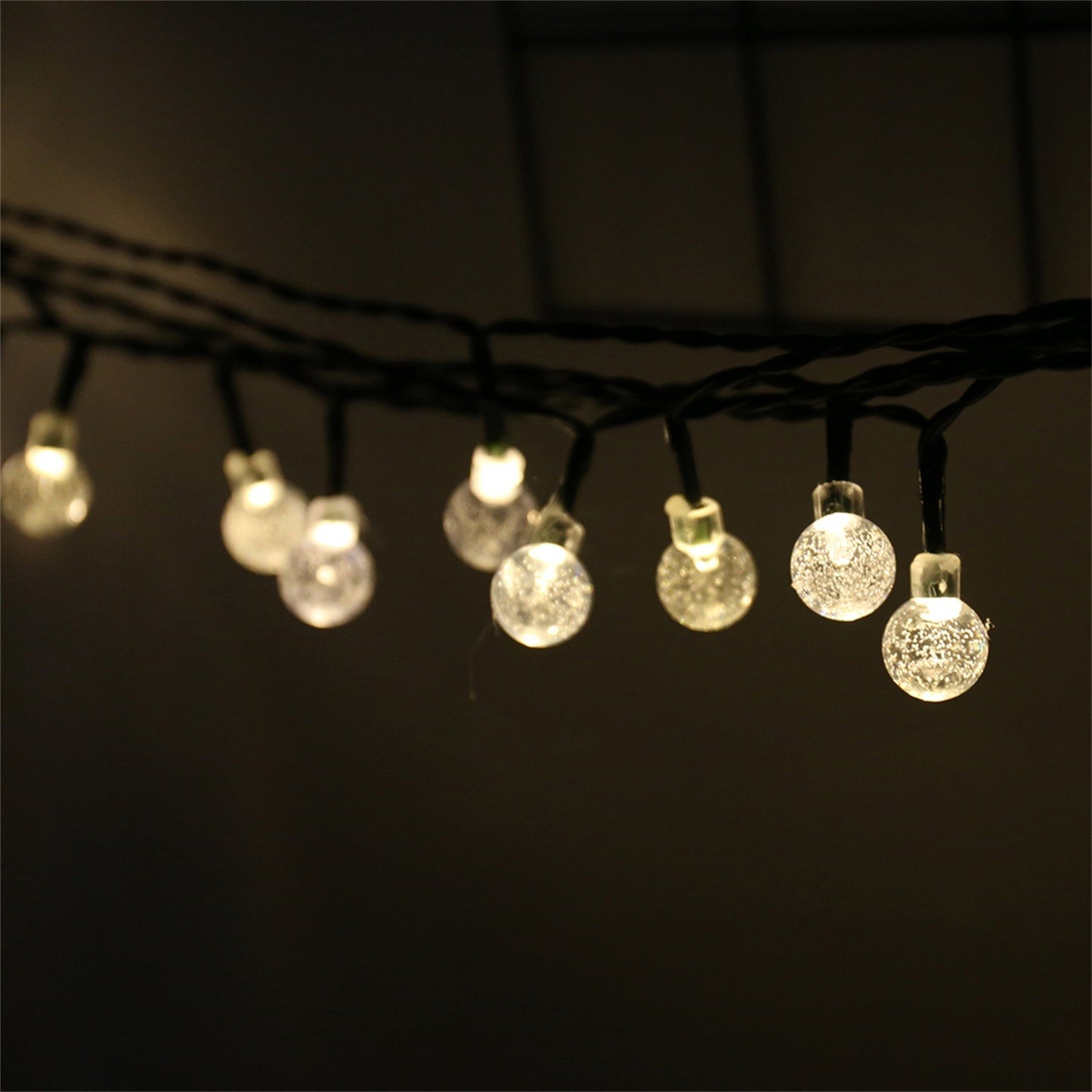 GlowDrop™ Solar Orb String Lights – Waterproof Bubble Ball Lights for Outdoor Patio, Garden & Holiday Parties