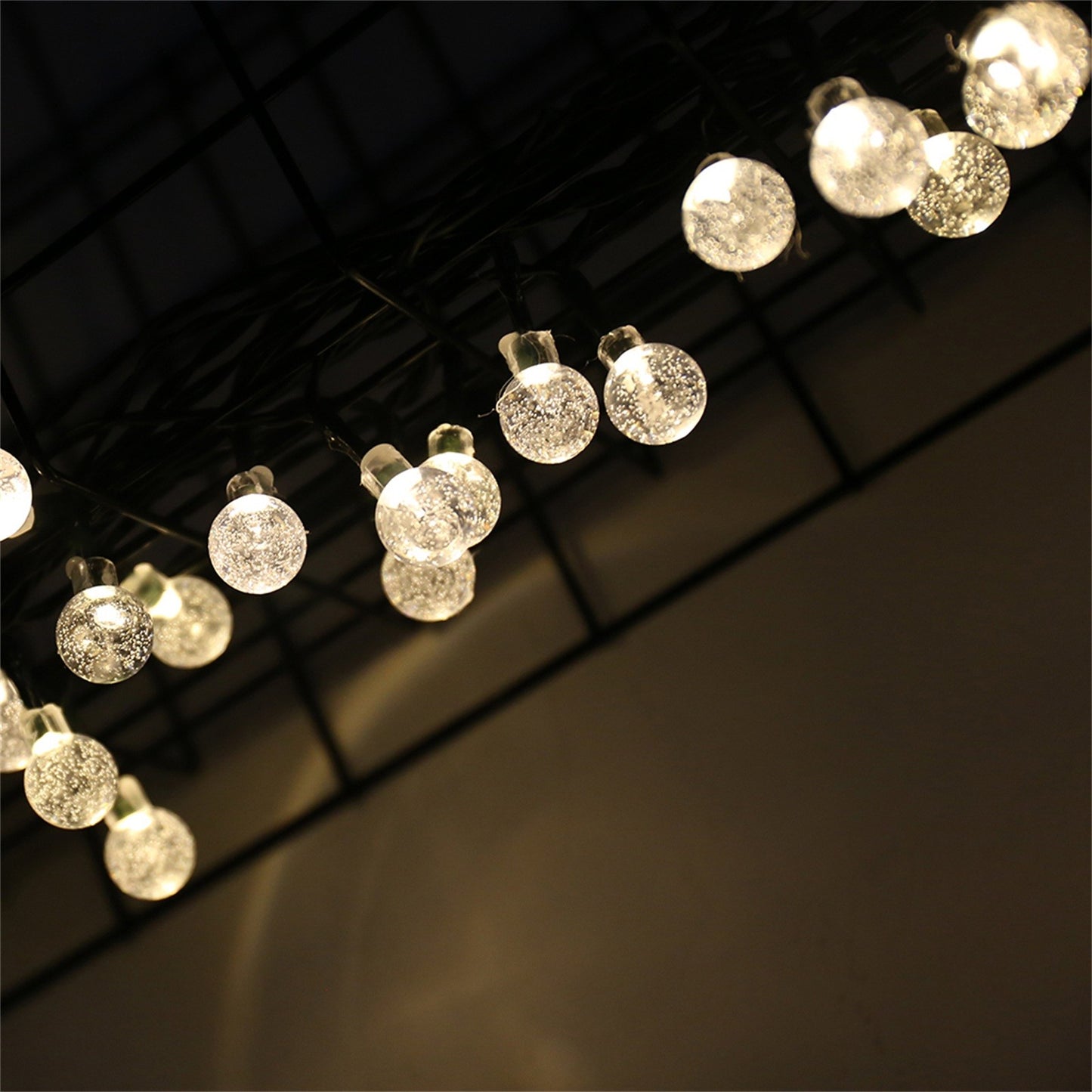 GlowDrop™ Solar Orb String Lights – Waterproof Bubble Ball Lights for Outdoor Patio, Garden & Holiday Parties