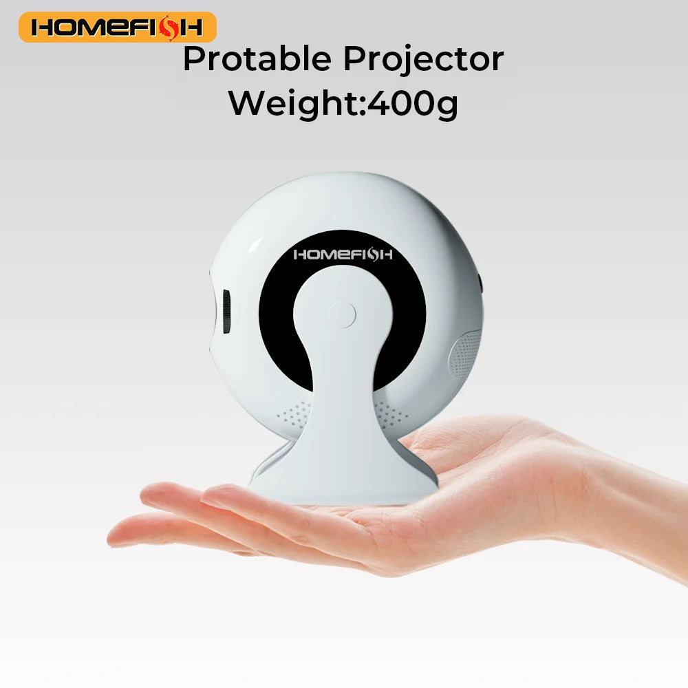 2025 Mini Android 4K Projector – 360° Rotating, WiFi 5G, BT 5.0