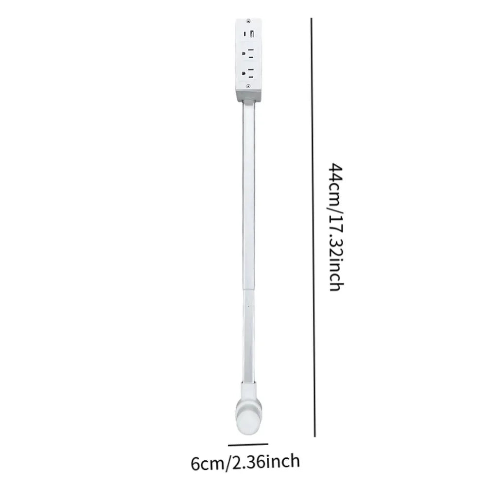 FlexiVolt™ 180° Rotating Power Outlet Extender – Adjustable Plug Adapter for Nightstands, Desks & Tight Spaces