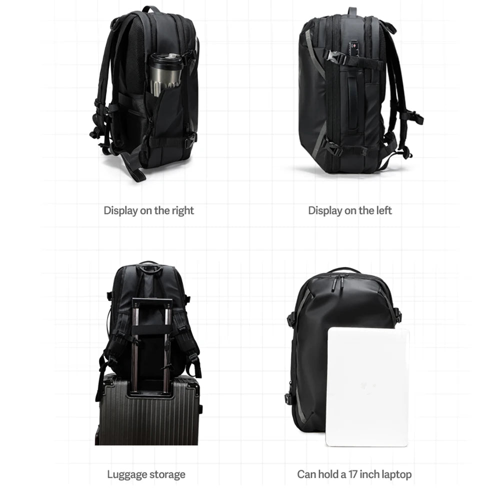 AirBack™ VacPack 40L – Expandable Travel Backpack with Built-In Vacuum Compression