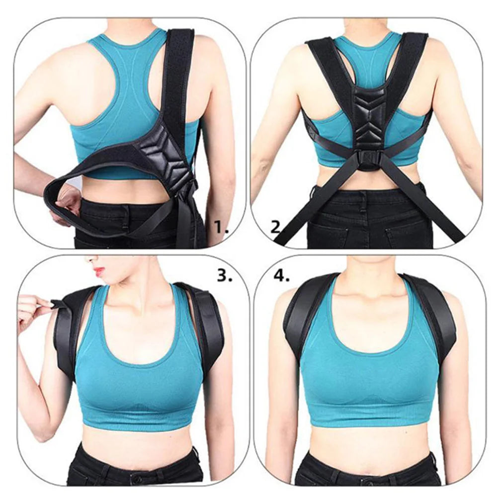AlignPro Posture Corrector – Upper Back & Shoulder Support Brace for Men & Women