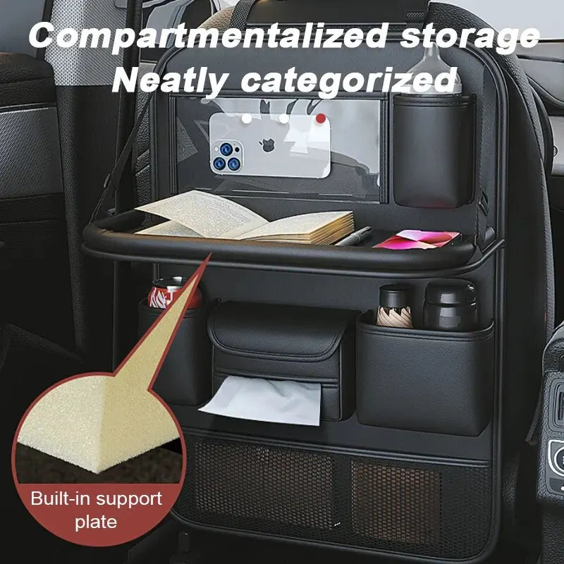 Deluxe Multi-Pocket Backseat Tray Organizer