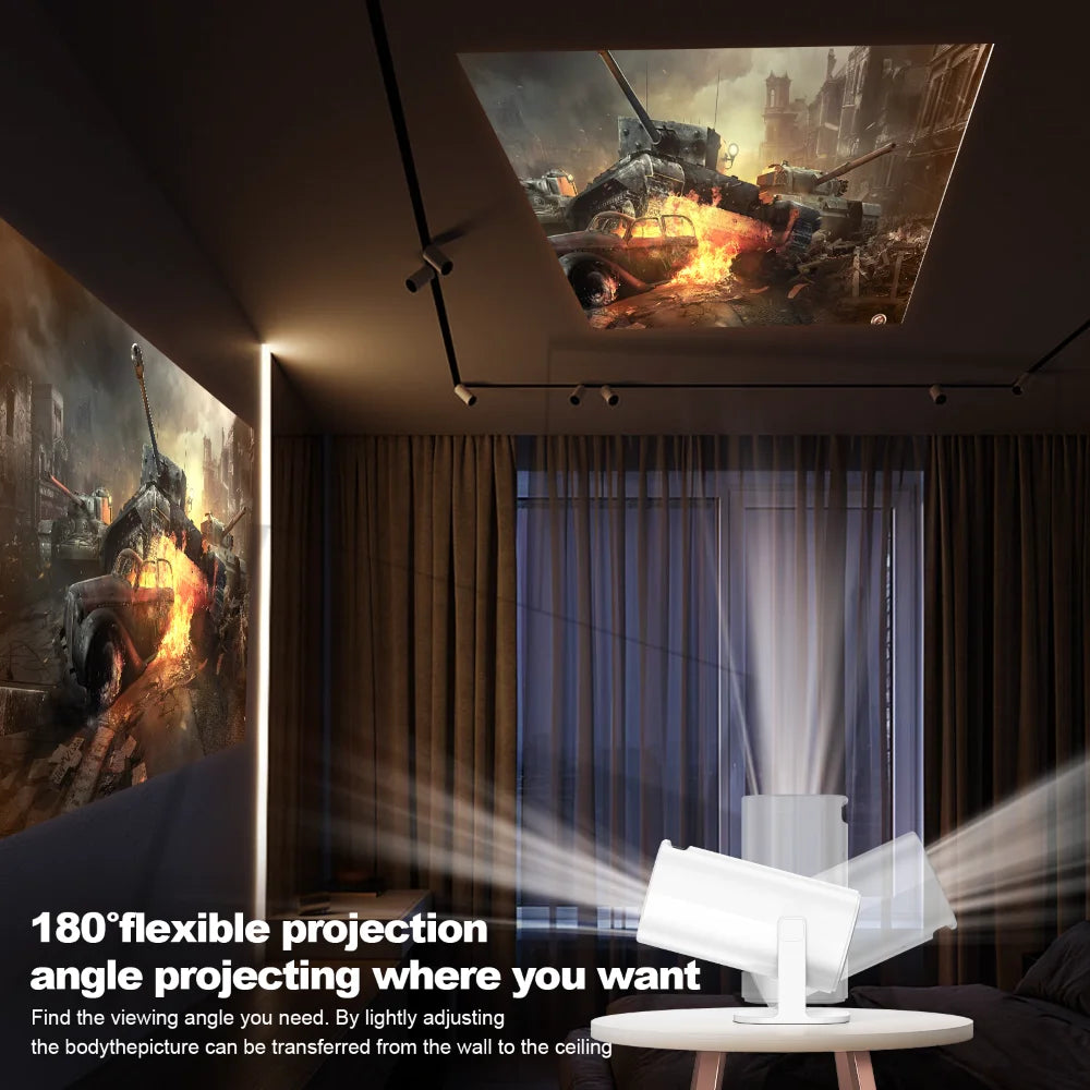 P30 Portable Home Cinema Projector – 4K Support, Android 11, WiFi 6