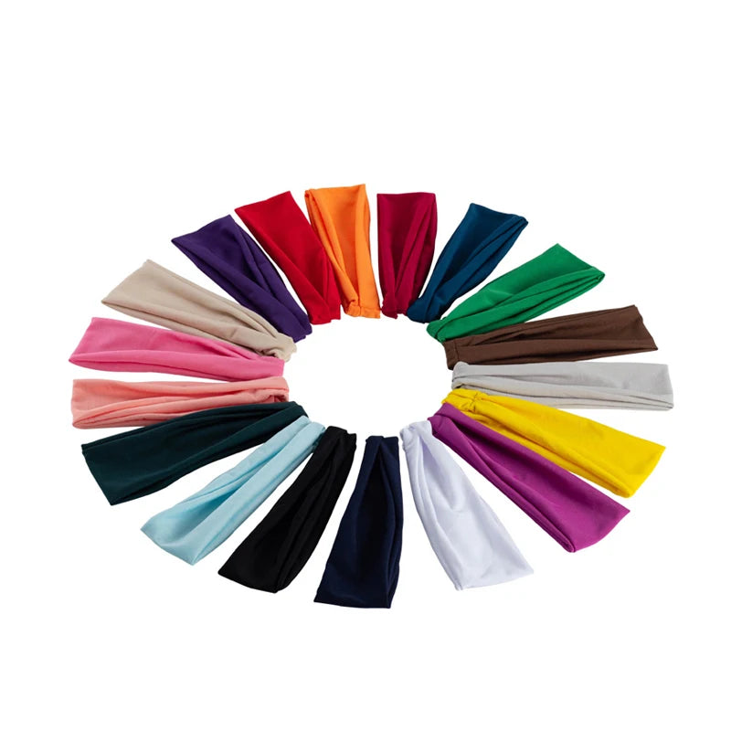 Adjustable Sports & Yoga Headbands – Sweat-Wicking Elastic Hair Bands for Men & Women