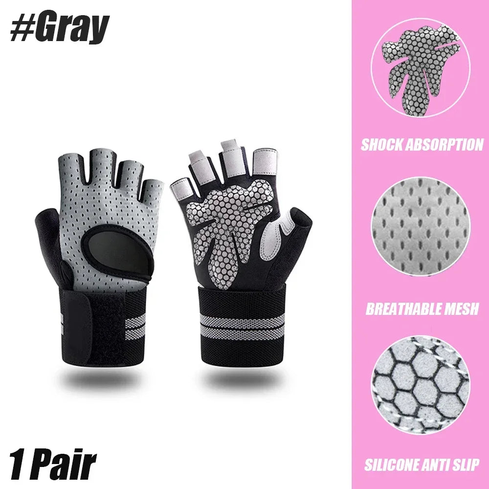 GripGuard Pro Weightlifting Gloves – With Wrist Support for Gym, CrossFit & Strength Training
