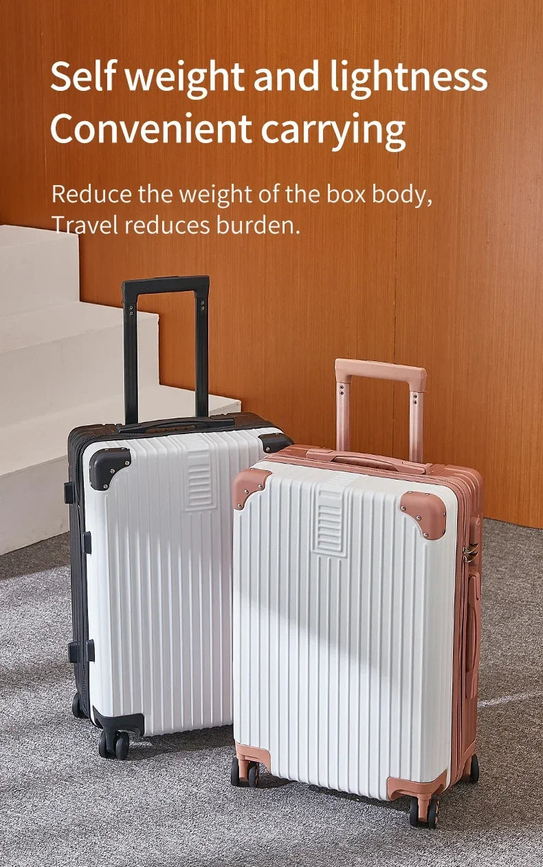 JetCrate™ Aluminum Travel Luggage - 20/22/24/26/28 Inch Trolley Luggage