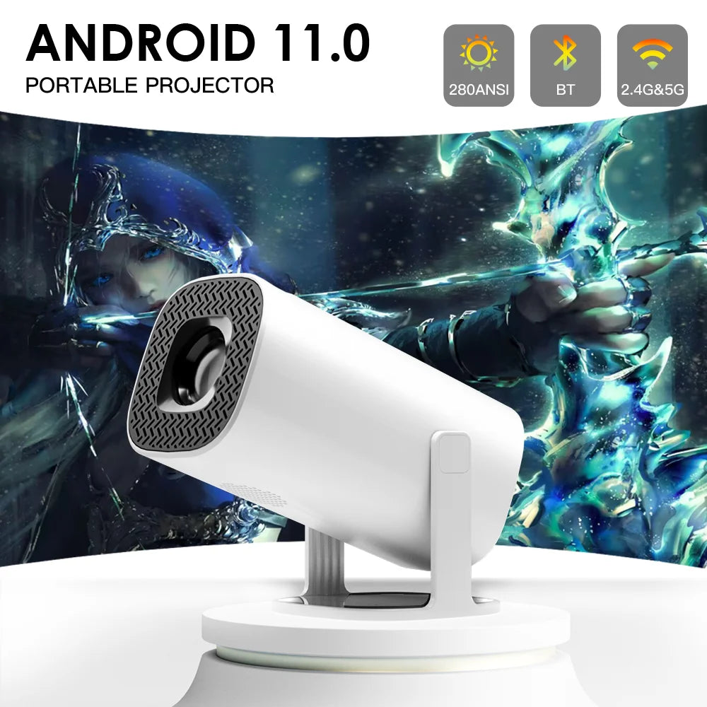 P30 Portable Home Cinema Projector – 4K Support, Android 11, WiFi 6