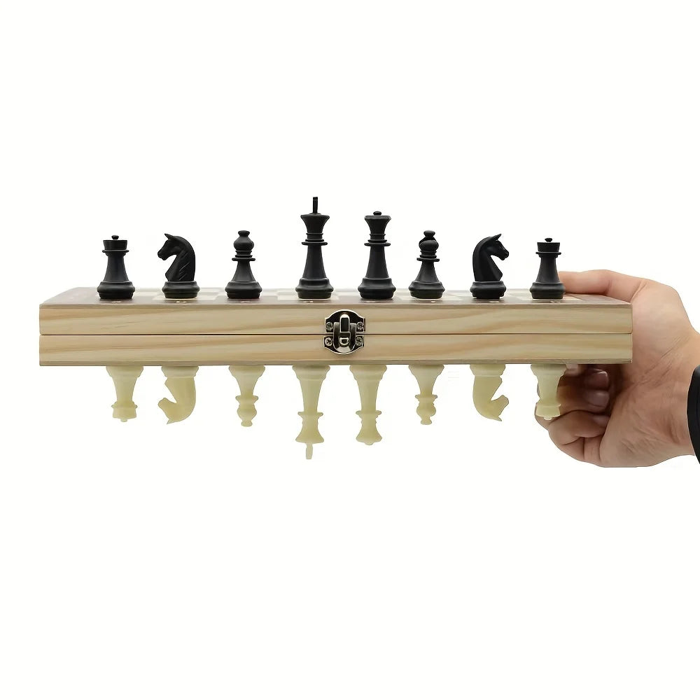 GrandFold™ Magnetic Wooden Chess Set