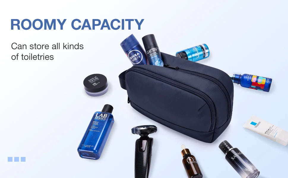 BAGSMART™ MetroDopp – Waterproof Travel Toiletry Organizer for Men