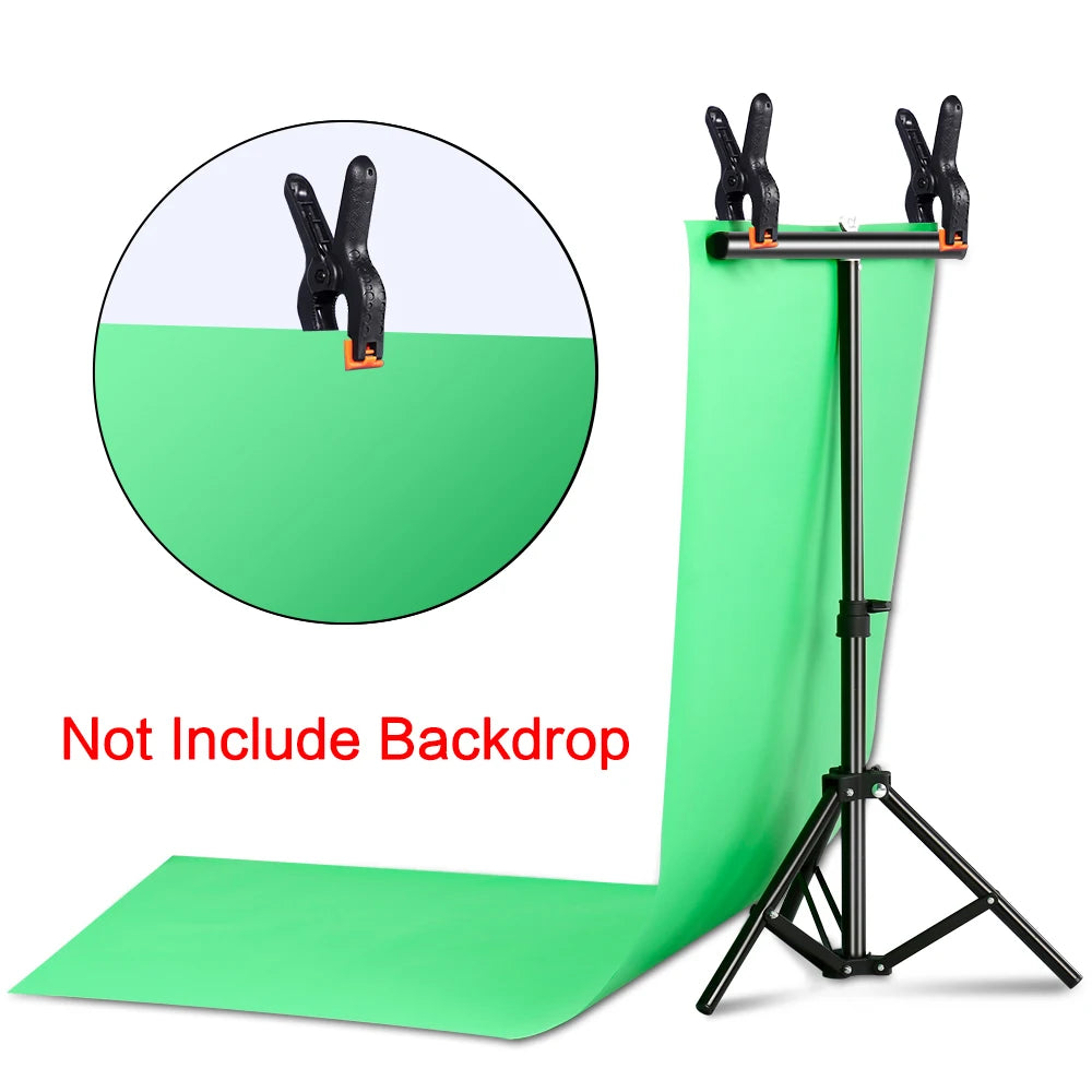 T-shaped Photography Background Stand - Adjustable Support System For Green Screen
