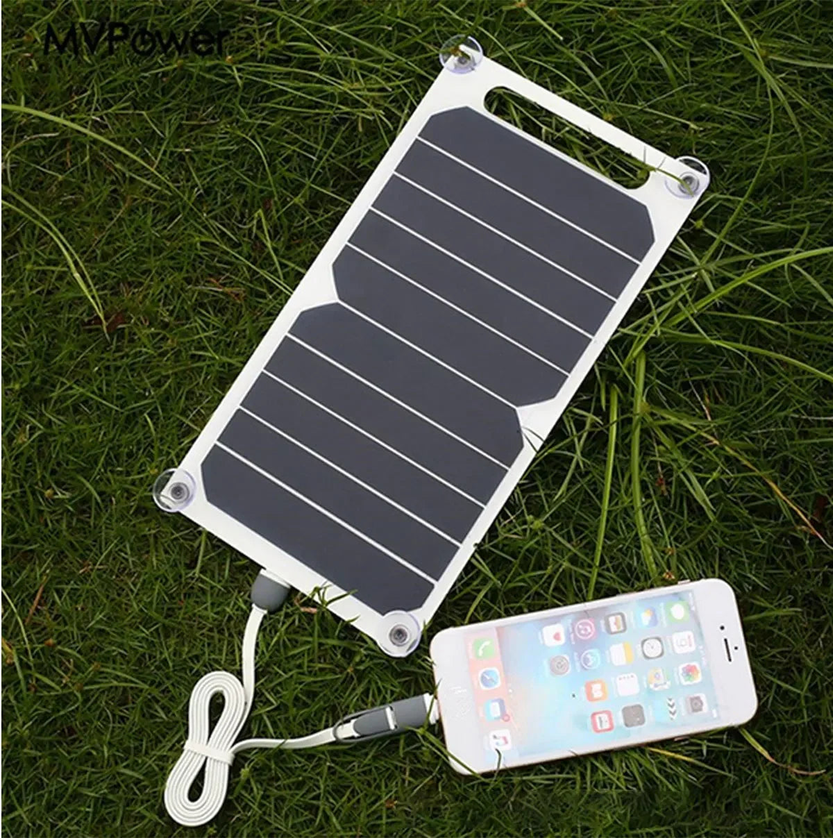 SunCharge™ 30W Foldable Solar Panel – Portable Power Bank with USB & Type-C for Hiking, Camping & Travel