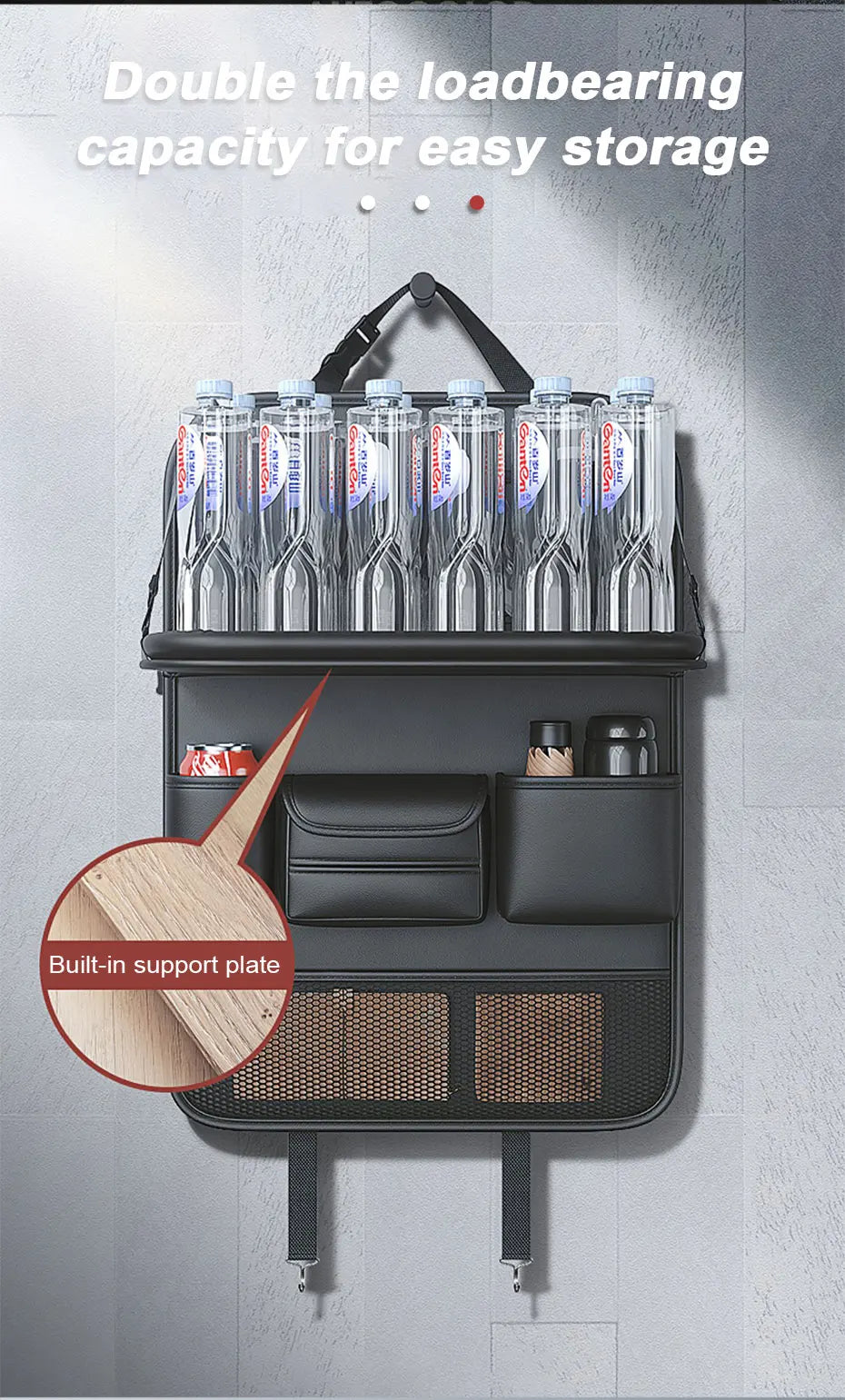 Deluxe Multi-Pocket Backseat Tray Organizer