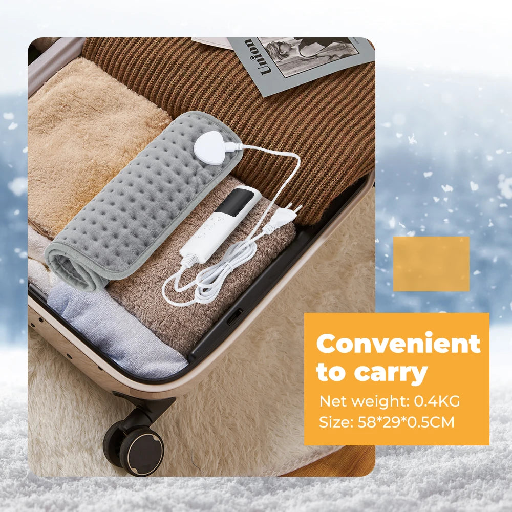 Therma-Soft Heated Pad – Compact Electric Blanket for Bed & Sofa (58×29CM)