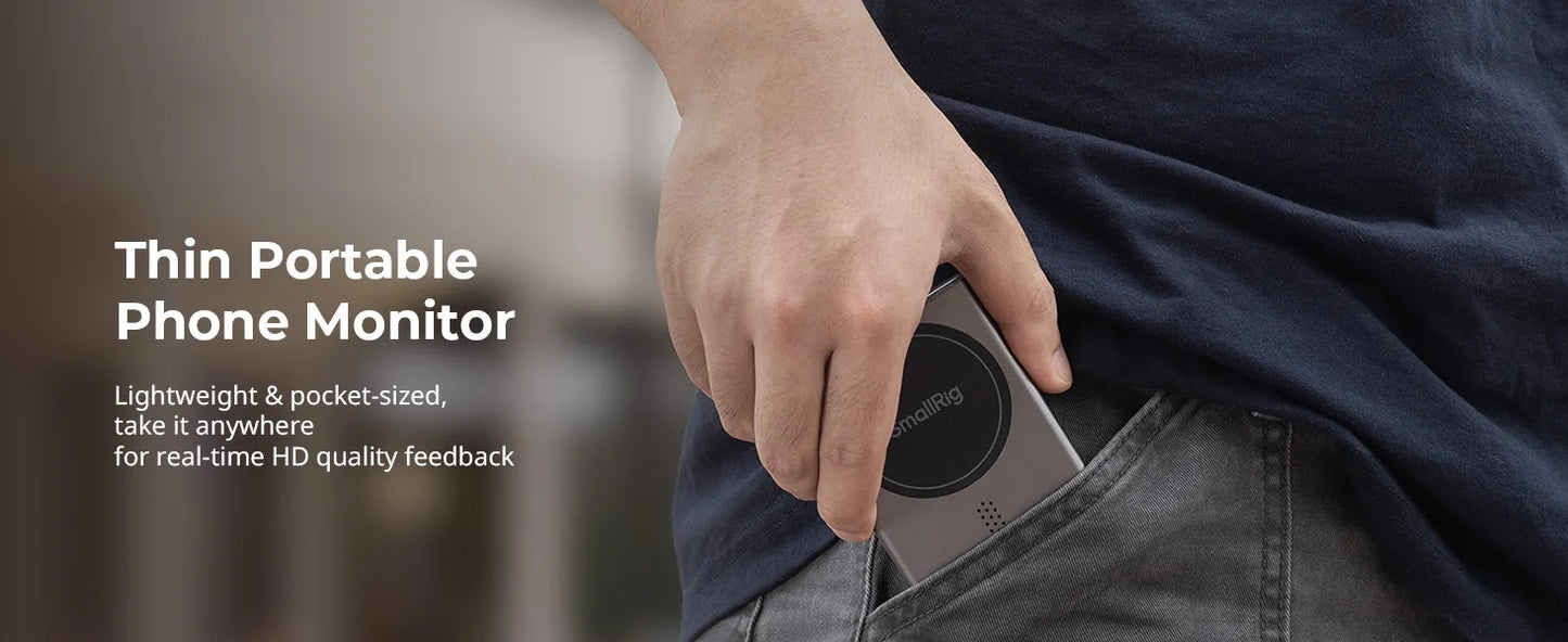 CinePulse SmallRig 4850 - Wireless Video Monitor & Remote Control for iPhones & Blackmagic