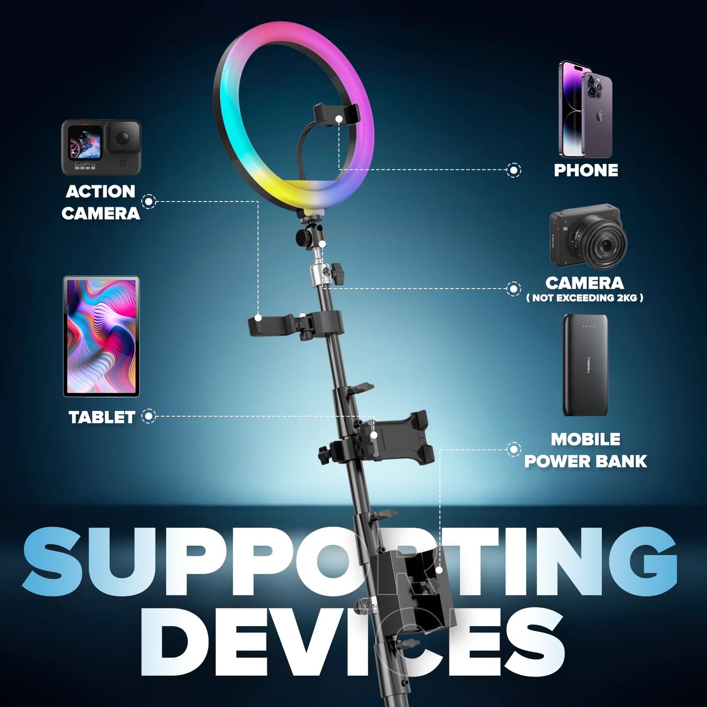 SpinStar™ 360 Photo Booth – APP & Remote Controlled Video Booth with RGB Ring Light for Events, Parties & Content Creation