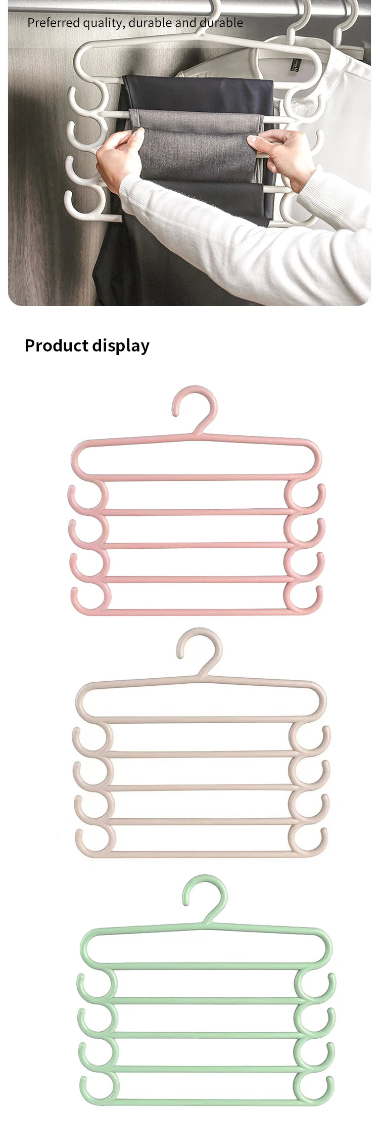 FoldLess™ Clothes Hanger Set - Multifunctional Household Space Saving - 5 Layers
