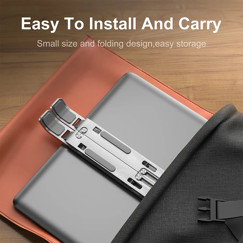 FlowStand™ - Folding Portable Laptop Stand with 7 Height Settings & Ventilation Support