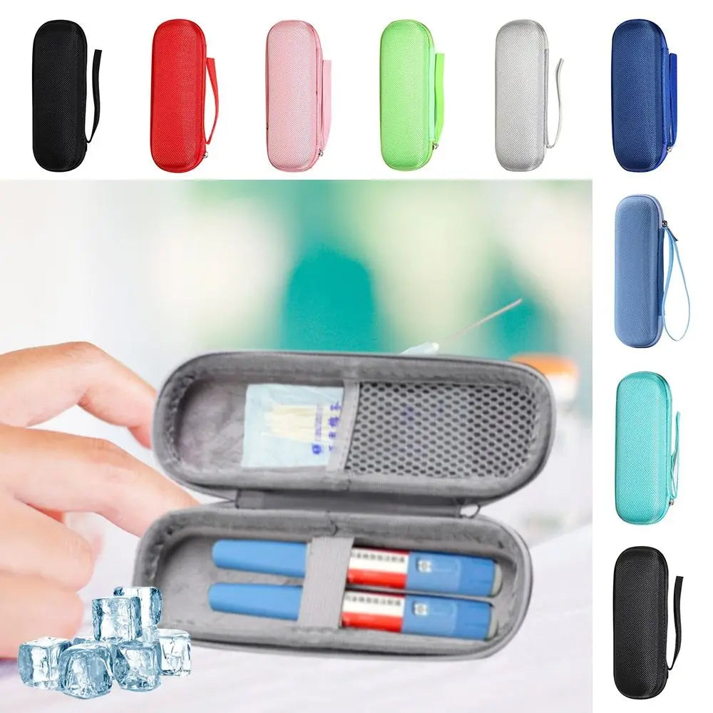 InsuCool™ Portable Insulin Cooling Bag - Thermal Insulated Solid Color Waterproof Diabetics Pen Bag
