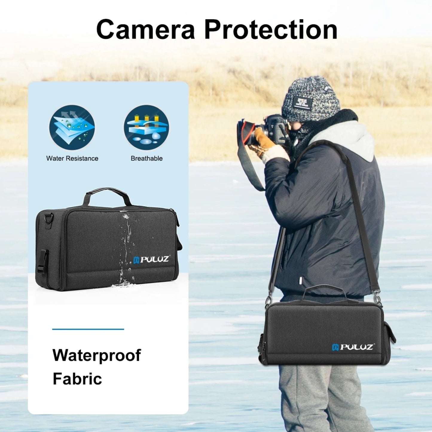 PULUZ™ SnapSling Portable Camera Bag - Crossbody Shoulder Digital Storage Lens Bag