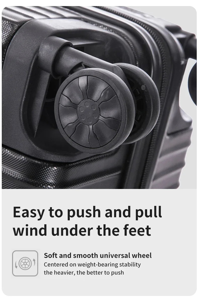 JetCrate™ Aluminum Travel Luggage - 20/22/24/26/28 Inch Trolley Luggage