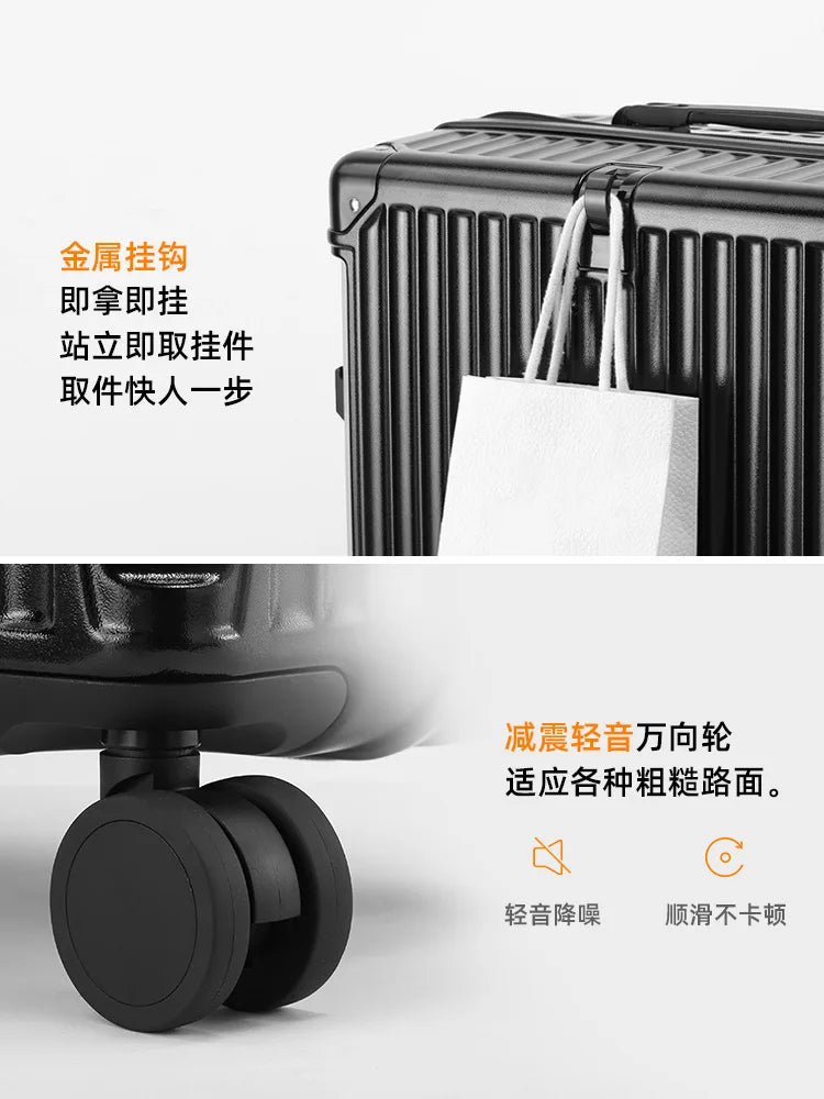 SUSHIMU™ AeroEdge Luggage Carry-On Travel Suitcase Men - 20", 24", 26"