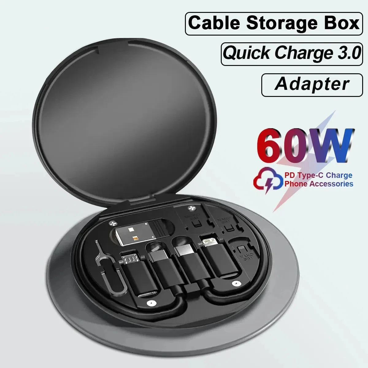 VoltKit™ 60W Travel Adapter Cable Box