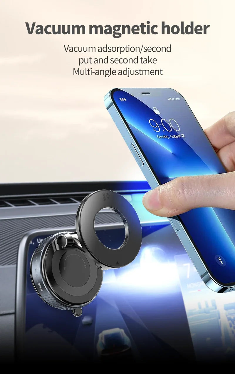 Smooth Surface Vacuum/Magnet 360º Phone Stand