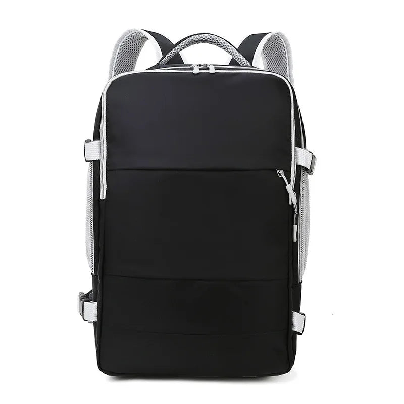 LuxeLink™ Travel Backpack – Waterproof Anti-Theft Daypack with USB Charging & Luggage Strap