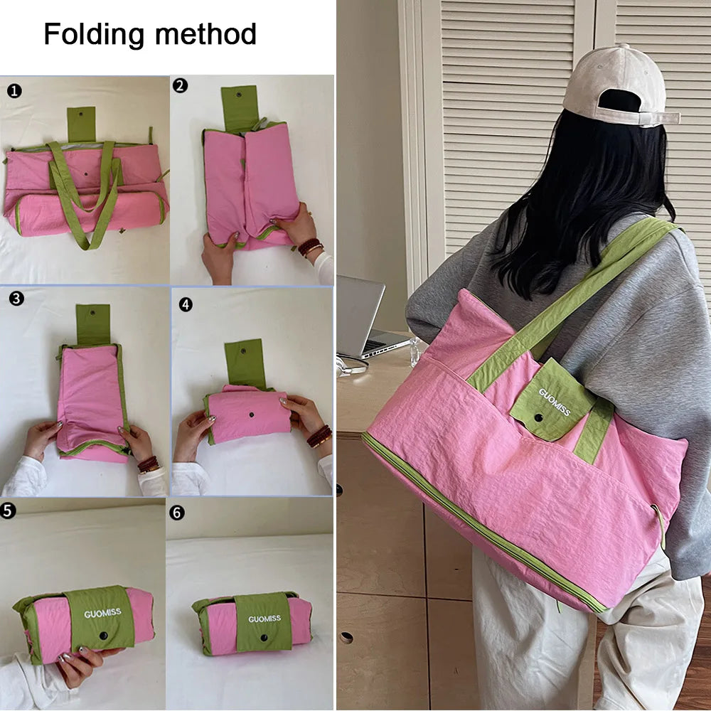 GlowHaul™ Travel Tote – Your Foldable + Fashionable Getaway Sidekick