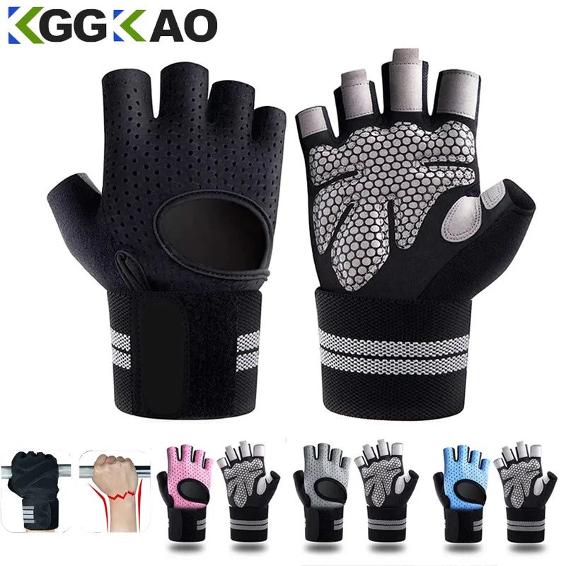 GripGuard Pro Weightlifting Gloves – With Wrist Support for Gym, CrossFit & Strength Training